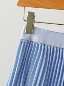 Modelyn 女士优雅花卉印花渐变百褶裙，度假风，春夏款 - 彩色 - 查看 5