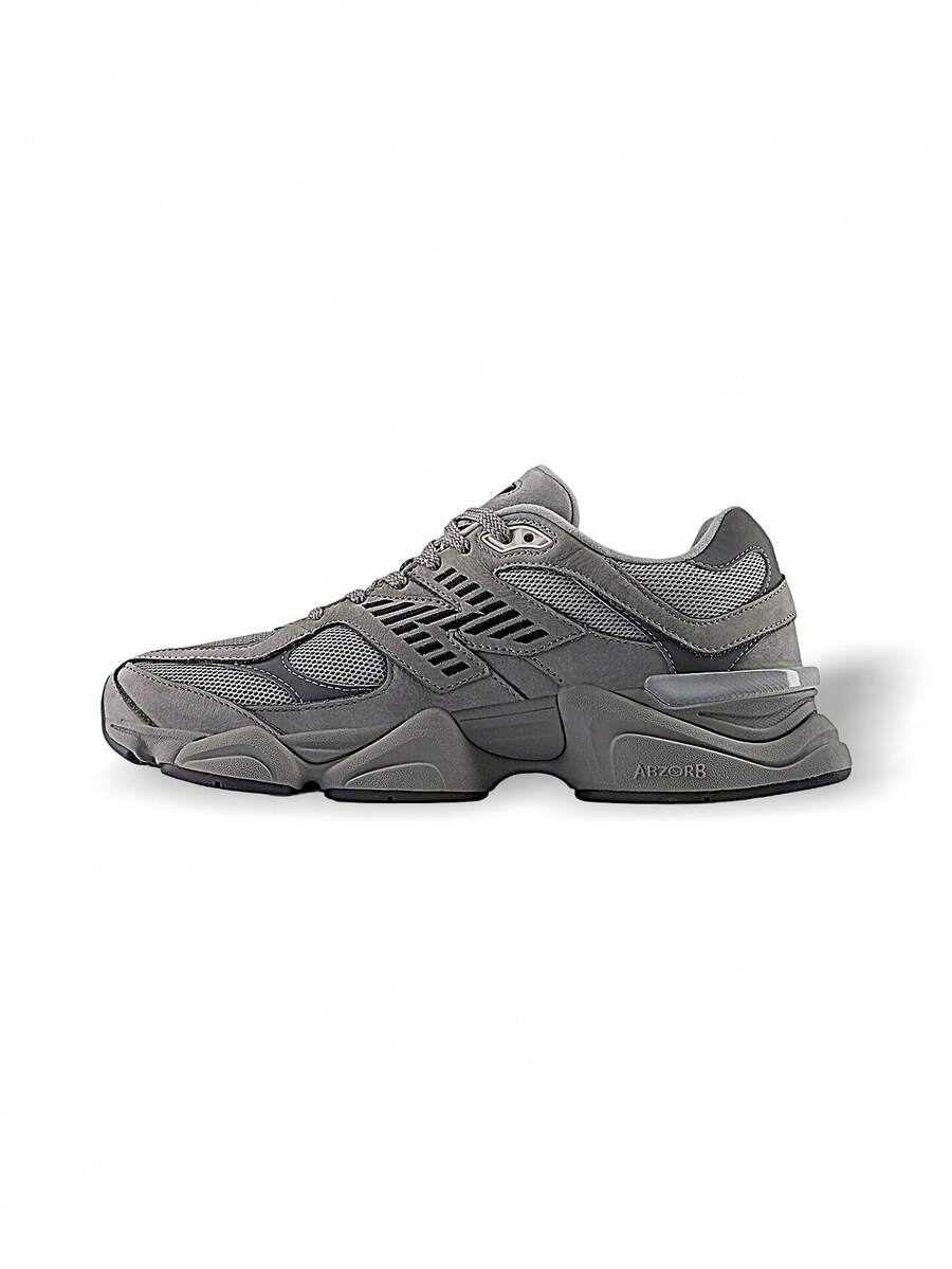 New Balance 男女通用运动鞋，缓震透气，轻便舒适，弹性好，适合运动、户外跑步、日常穿着，灰色，U9060ZGB - 灰色 - 查看 1