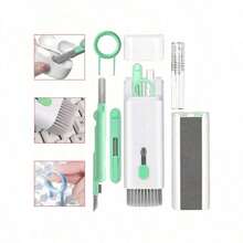 7合1蓝色键盘清洁套装，带可拆卸刷子和除尘掸 - 彩色 - 查看 9