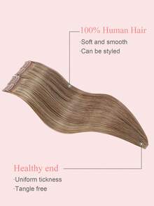 9AM Hair Hair Extensions Clip In 4Pcs With 8 Clips Straight Clip In Hair Extensions 100% Real Human Hair Color P4/27# Medium Brown Highlights Honey Blonde 12-18 Inch Double Weft Invisible Clip Hair Extensions Remy Natural Human Hair For Women Girl Daily Full Head Use Clip Ins Sport Vacation Travel Festival Prom Outdoor Cosplay Campus School Beach Wedding Camping Holiday Outfits Vacay Vibes Charm Elegant Casual Y2K Fashion Styles Ss25 Keywords Winter Christmas Halloween Costumes Autumn Outfits