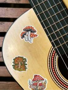 Mushroom Pattern Sticker Back To School - Multicolor - View 6