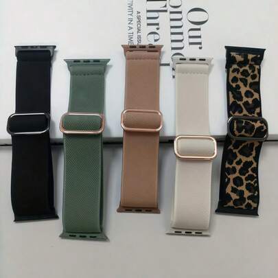 5条装尼龙运动表带，适用于 - 弹性舒适表带，兼容Ultra/SE/Series 10-1，38-49毫米