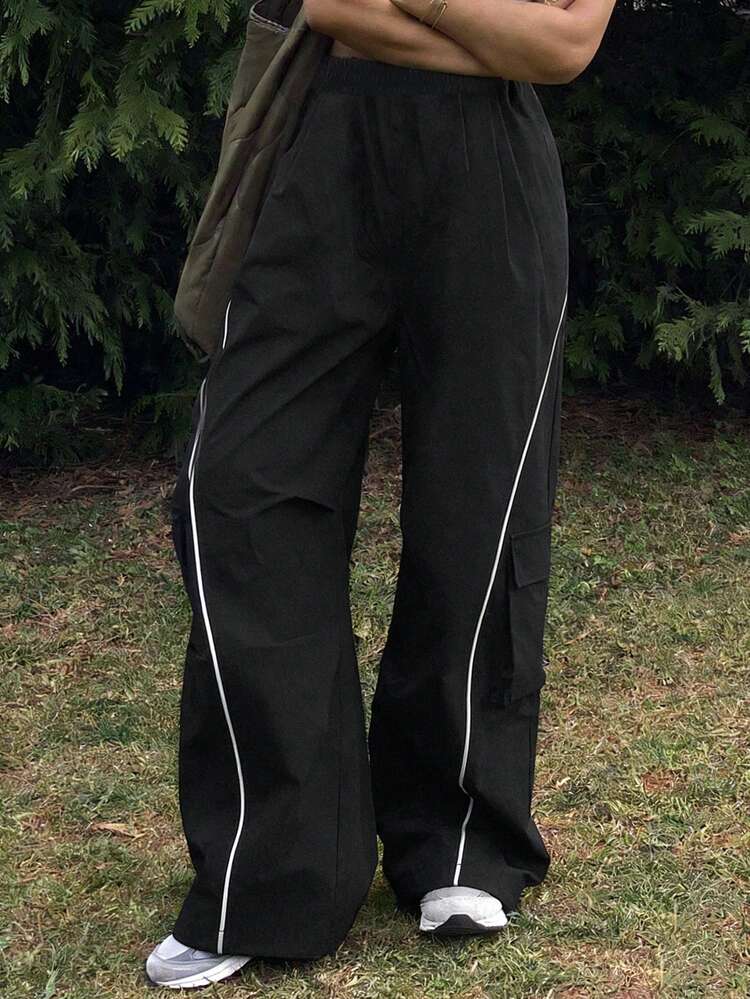 Women's Loose Patchwork Sports Pants For Outdoor