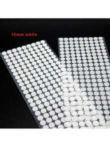 10-30mm 圆点搭扣魔术贴强力自粘尼龙圆点贴纸黑白透明互锁DIY配件 - 彩色 - 查看 8