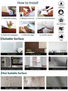 1卷仿木纹自粘墙纸，做旧木纹，乡村风格，可剥离粘贴，防水自粘墙纸，可移除木纹墙纸，棕色 - 銅色 - 查看 6