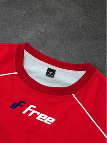 PAVTROS 1 buah Sweatshirt Pullover Longgar Pria, Grafis Balap Kamuflase, Warna Kontras, Pakaian Jalanan, Musim Gugur, Liburan, Hari Kemerdekaan, Sepak Bola Y2K, Ide Hadiah - MultiWarna - View 5
