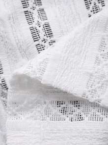 DAZY Conjunto de 2 peças para bebé menina, t-shirt sem mangas texturada e saia de cor lisa, verão, para criança pequena - Branco - Ver 3