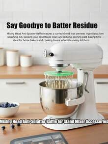 New Universal Blender Splash Guard - Blender Head Cover, Bowl Cover, Protective Splash Guard, Cooking Splash Guard, Stand Mixer Splash Guard, Suitable For Kitchen And Baking - Multicolor - View 4