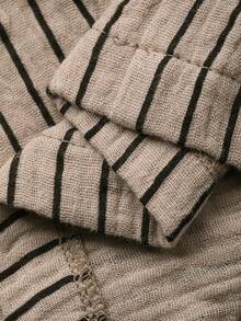 Dazy Kids Tween Girl Ribbed Knit Crew Neck Tank Top And Pants Casual Loungewear Set - Khaki - View 7