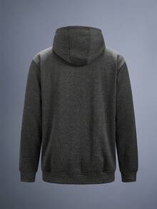 Driftmere Jaqueta masculina térmica com forro, grossa, casual, com zíper, manga comprida e capuz, ideal para outono/inverno (1 peça). - Cinza escuro - Ver 2