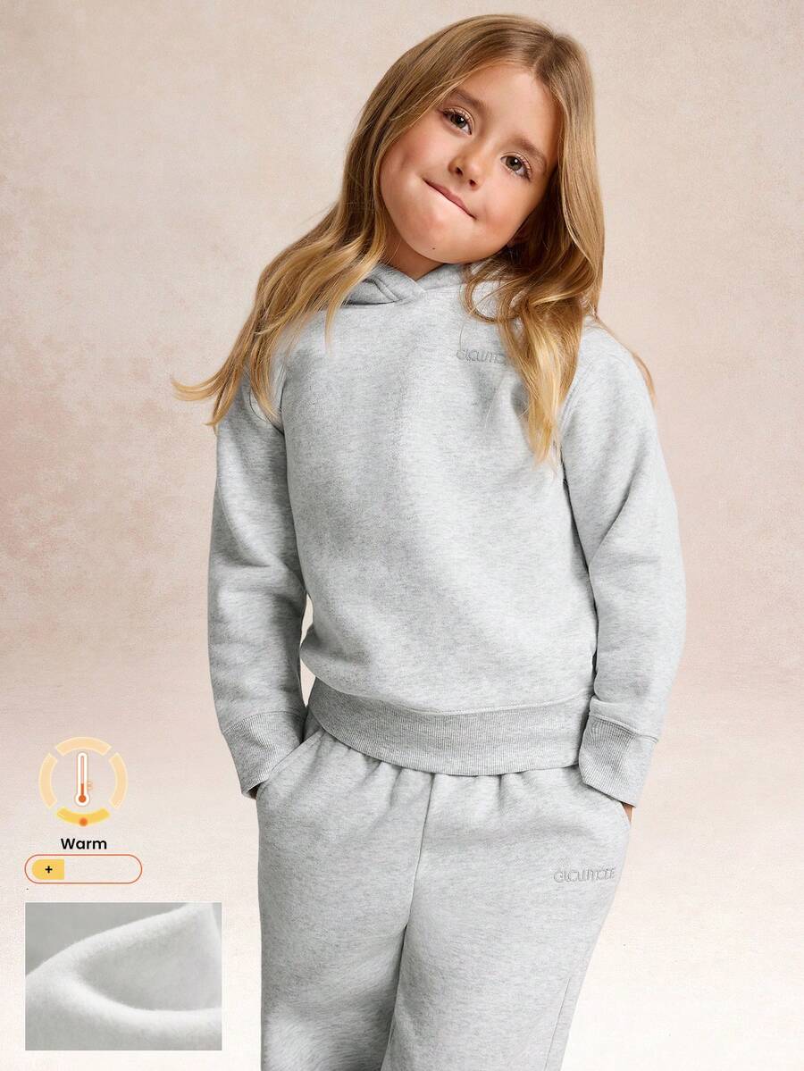 GLOWMODE Kids Wear Everyday Fleece Ready Set Glow Ultra-Soft Warm Loose Fit Adjustable Drawstring Graphic Hoodie Sweatshirt Daily Casual Outdoors Gym Studio Winter Wear