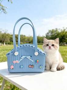 PETSIN 1 Piece Multi-Functional Pet Waterproof DIY Handbag Soft And Easy To Clean Large Capacity DIY Bag Portable Handbag Pet Supplies