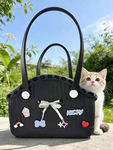 PETSIN 1 Piece Multi-Functional Pet Waterproof DIY Handbag Soft And Easy To Clean Large Capacity DIY Bag Portable Handbag Pet Supplies