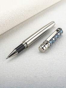 1pc Classic Metal Rollerball Pen, 0.7mm Nib, Writing Ink, Elegant Office And School Stationery Ballpoint Pen. - 3010P - View 5