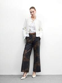 CUCCOO BIZCHIC 女士尖头细跟中跟鞋，优雅休闲舒适，适合办公室通勤、正式场合、派对、婚礼等场合穿着。 - 雪白色 - 查看 6