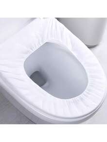 50片装旅行马桶垫，加厚无纺布马桶垫，一次性旅行马桶垫，防水一次性马桶垫 - 便携旅行浴室马桶垫 - 无纺布材质 - 保护您的马桶免受细菌侵害，保持清洁卫生 - 白色 - 查看 5