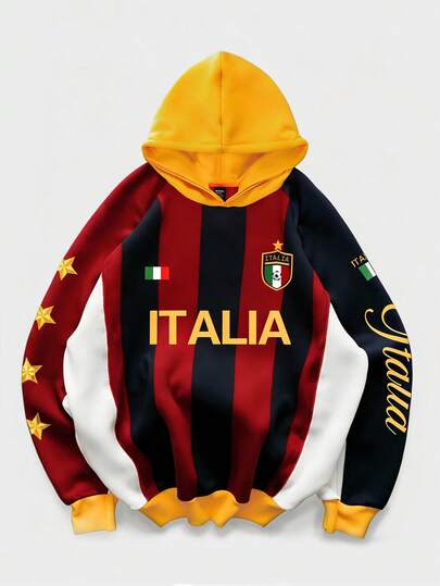 Felpa con cappuccio grafica Coppa del Mondo Maschile 2026, adatta per uso quotidiano, tutte le stagioni