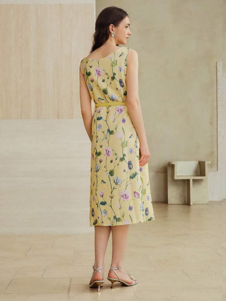 FLORAL PRINT TANK DRESS