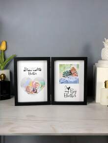 Khung ảnh nhiều mảnh màu đen, 2, 3, 4 tấm ghép hình, có bản lề, chứa ảnh tiêu chuẩn 4x6 và 5x7. Món quà lý tưởng cho Ngày của Mẹ, Lễ cưới, Kỷ niệm, dành cho gia đình, bạn bè, trang trí nhà cửa, văn phòng, bàn làm việc. - Nhiều màu - Xem 8