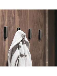 2PCs Foldable Invisible Hook Aluminum Alloy Bathroom Wall Hook Retractable For Closet Scarf Hat Robe Key Purse Bag Folding Hooks Minimalist Style - Multicolor - View 4