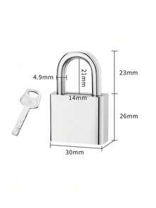 Heavy-Duty Metal Padlock - 4 Keys, Rustproof & Waterproof For Gates, Warehouses & Outdoor Use (Secure Durable Lock) - Silver - View 12