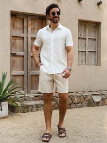 VENTUSAIL Conjunto de camisa casual y relajada para hombre - Multicolor - Ver 4
