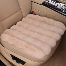 1PC Winter Long Plush Car Seat Cushion - Warm, Soft, And Luxurious Dotted Plush, Comfortable Backrest Cover, High-Quality Materials For Deluxe Ride - various - View 4