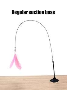 PETSIN 1 Piece Pet Cat Stick, Bell Long Rod Suction Cup, Can Be Held, Can Be Adsorbed, Feather Head Can Be Replaced, Self-Entertainmentpression Bite-Resistant Cat Toy, Pet Toy, Pet Supplies - Multicolor - View 19