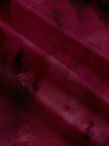 SHEIN MOD Women's Casual Elegant Bodysuit, 3 Ways To Wear, Women's Summer Clothing, Women's Outerwear, Women's Music Festival Outfit, Tie-Dye Print, Angola Red