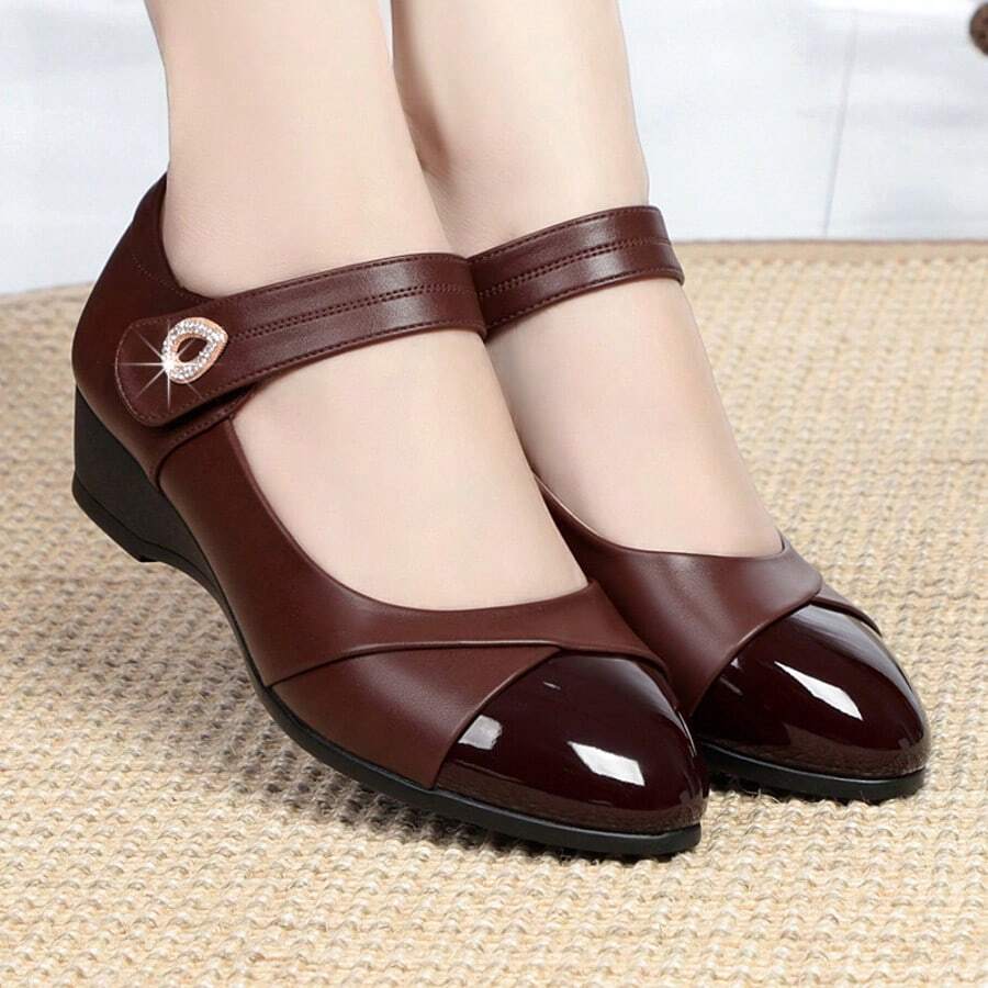 Women Platforms & Wedge Sandals - Burgundy - View 1