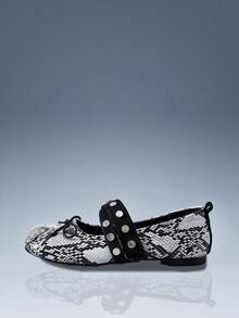 CUCCOO GRLICON 女士蝴蝶结装饰平底乐福鞋 - 彩色 - 查看 2