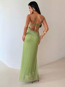 Aloruh Đầm maxi slip in họa tiết hoa dành cho nữ - Nhiều màu - Xem 2