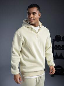 Driftmere 2件套男士秋冬休闲运动连帽运动服套装 - 卡其色 - 查看 5