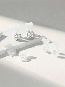 2/6/10 Pairs Silicone Earring Lifters - Invisible Earring Back Supports,Support Ear Plugs,Earring Back Caps,For Sagging Ears, Heavy Earrings,Earring Support Securing Jewelry Accessories,Secure Earring Lifters