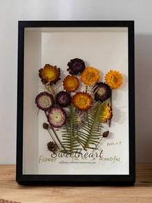 1pc Diy Dried Flower Frame, Shaded Box, Hollow Photo Frame, Storage Box, Figurine Display Frame, Specimen Display Frame, Model Display Stand. Suitable For Dried Flower Displays, Photo Frame Gifts, Mother'S Day, Easter, Eid Al-Fitr, And Other Holiday Decorations.