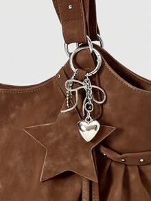 ROMWE Grunge Punk Women's Fashionable Retro Casual Tote Bag - Brown - View 4