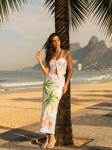 CAJUNI 热带风景印花图案搭配热带度假系列 - 彩色 - 查看 1