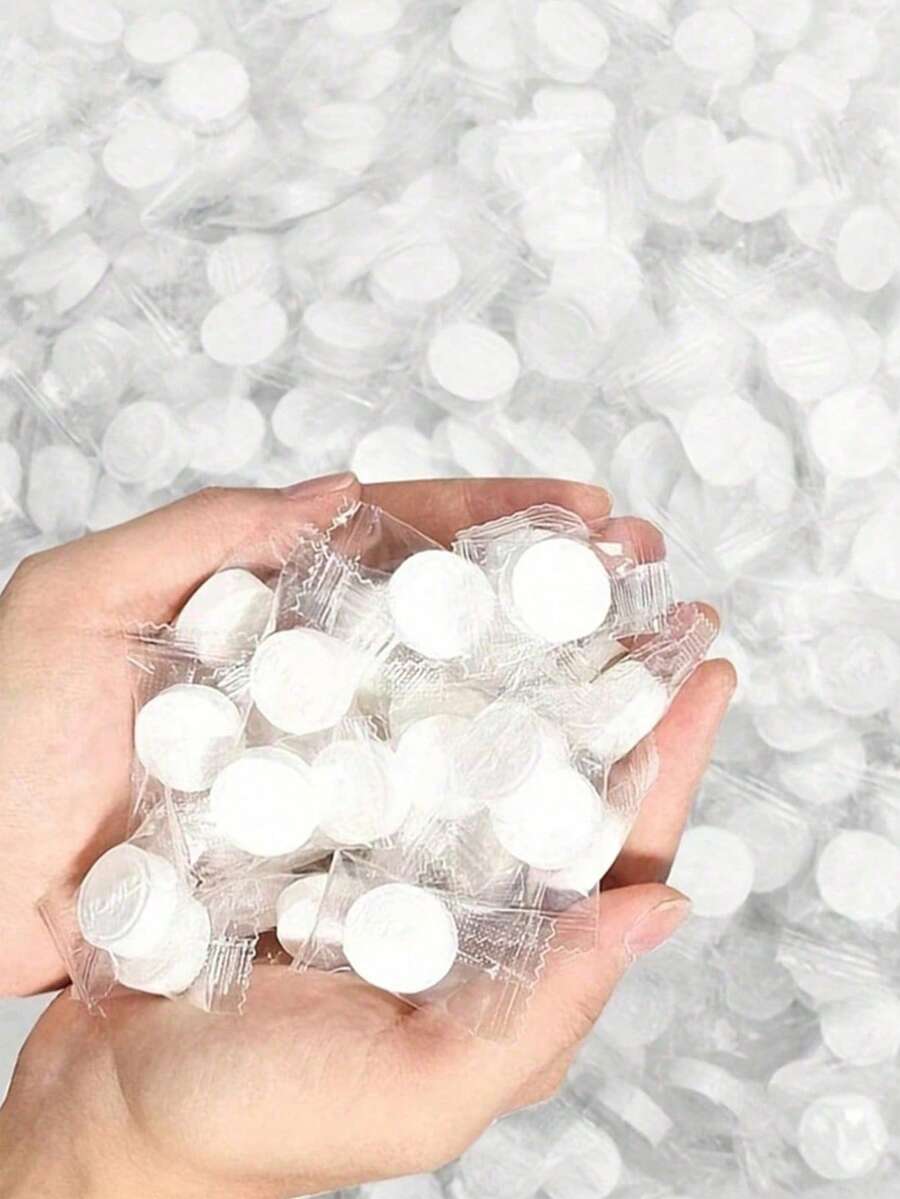 1/10/30/50pcs Portable Compressed Towels, Disposable Mini Coin Tissue, Wet & Dry Use, Travel Essentials For Camping, Hiking, Sports, Beauty Salon & Back-To-School - Multicolor - View 1