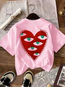 DrmWander T-shirt femme, t-shirt à manches courtes graphique de style casual de rue, Top d'été mignon