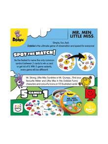 Asmodee Dobble Mr Men And Little Miss Card Game ASMDOBMM07EN - Multicolor - View 4