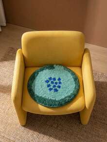 Joivida 奢华圆形靠垫 - 多功能加厚坐垫，适用于椅子、汽车和地板，精美家居办公礼品