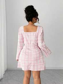 Elenzga Đầm chữ A không tay, cổ tròn, cài nút trang trí eo, dành cho nữ cỡ lớn, thanh lịch, thích hợp cho đi làm, văn phòng, lễ tốt nghiệp, các ngày lễ, Ngày Valentine, lễ hội âm nhạc, Ngày của Mẹ, Halloween, Lễ Tạ ơn, Lễ Phục sinh, Ngày Quốc khánh, các buổi khiêu vũ, hẹn hò, tiệc tùng, đám cưới, hoạt động ngoài trời, mùa hè. - Hồng - Xem 4