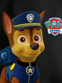 SHEIN | PAW Patrol 男童休闲撞色狗狗印花圆领卫衣，秋季 - 白色 - 查看 6