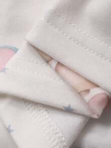 DAZY Infant/Toddler Girls' Cartoon All-Over Print Crew Neck Long Sleeve Pajamas - White - View 3