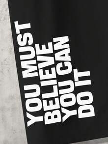 SHEIN Áo thun ngắn tay dệt kim mềm mại, thoải mái, thời trang, tối giản, đa năng dành cho nam thiếu niên, thích hợp cho các hoạt động ngoài trời. - màu đen - Xem 4