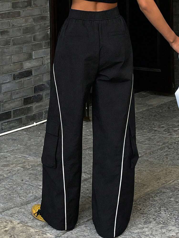 Women's Loose Patchwork Sports Pants For Outdoor