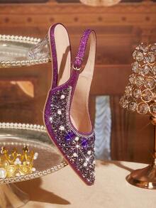 CUCCOO TILAWA Women Pumps Valentine's Day - Purple - View 3