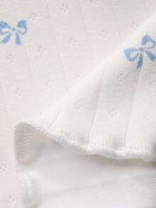 DAZY 2pcs Baby Girls Casual All-Over Print Long Sleeve Top And Pants Homewear Set - White - View 9