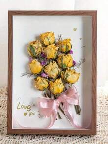 1pc Diy Dried Flower Frame, Shaded Box, Hollow Photo Frame, Storage Box, Figurine Display Frame, Specimen Display Frame, Model Display Stand. Suitable For Dried Flower Displays, Photo Frame Gifts, Mother'S Day, Easter, Eid Al-Fitr, And Other Holiday Decorations.