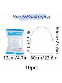 50片装旅行马桶垫，加厚无纺布马桶垫，一次性旅行马桶垫，防水一次性马桶垫 - 便携旅行浴室马桶垫 - 无纺布材质 - 保护您的马桶免受细菌侵害，保持清洁卫生 - 白色 - 查看 10